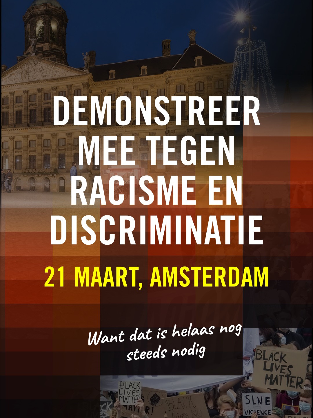 Oproep demo 21 maart 2026